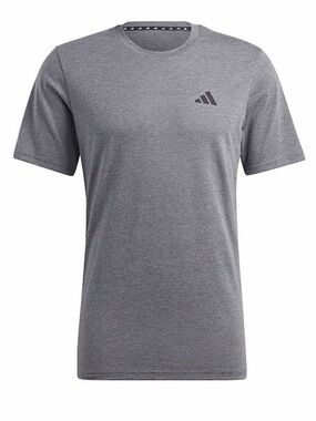 New Adidas Men's Medium Dark Gray Essentials Feel Ready Logo Training T-Shirt M